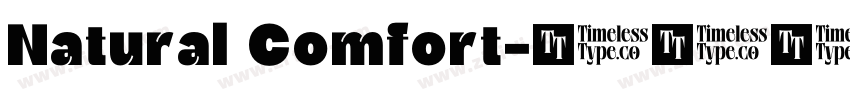 Natural Comfort字体转换